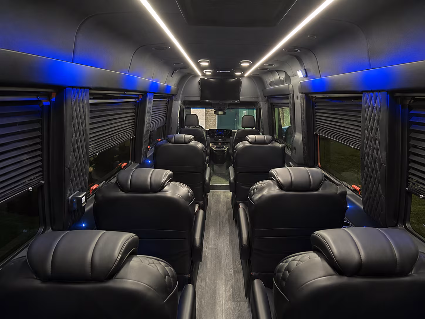 Dallas Airport Shuttle & Transportation party bus exterior