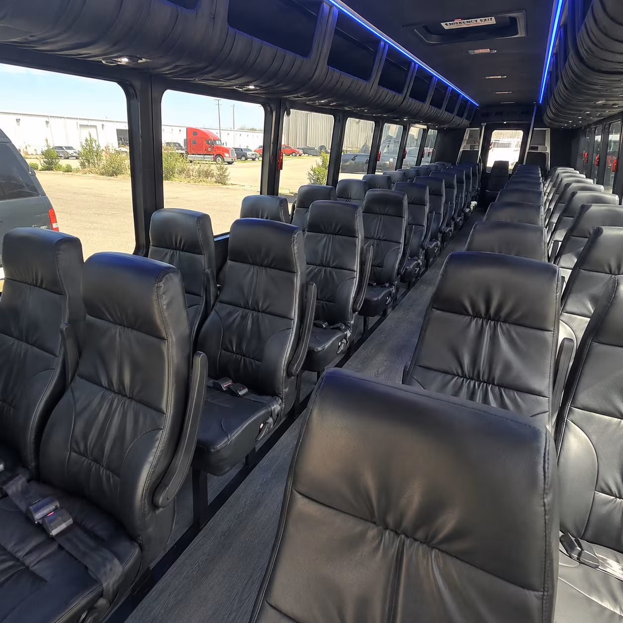 Dallas Airport Shuttle & Transportation party bus exterior