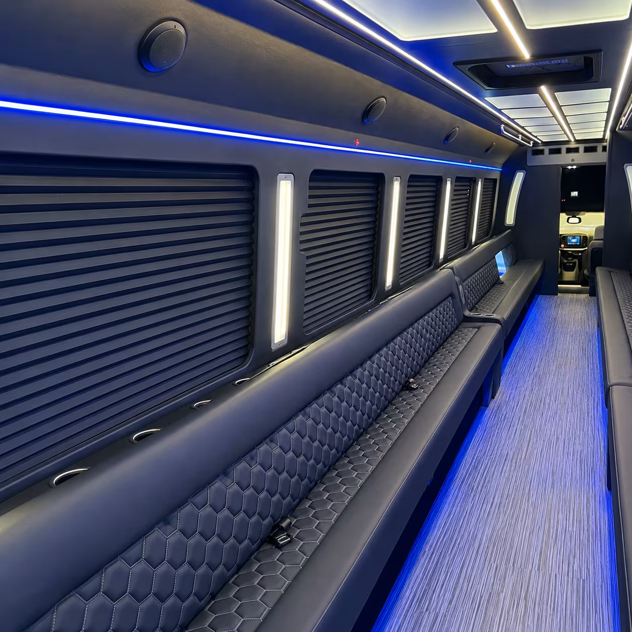 Dallas Bachelor & Bachelorette Transportation onboard seating