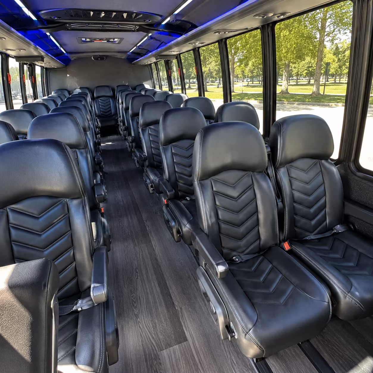 Dallas Corporate Transportation party bus exterior