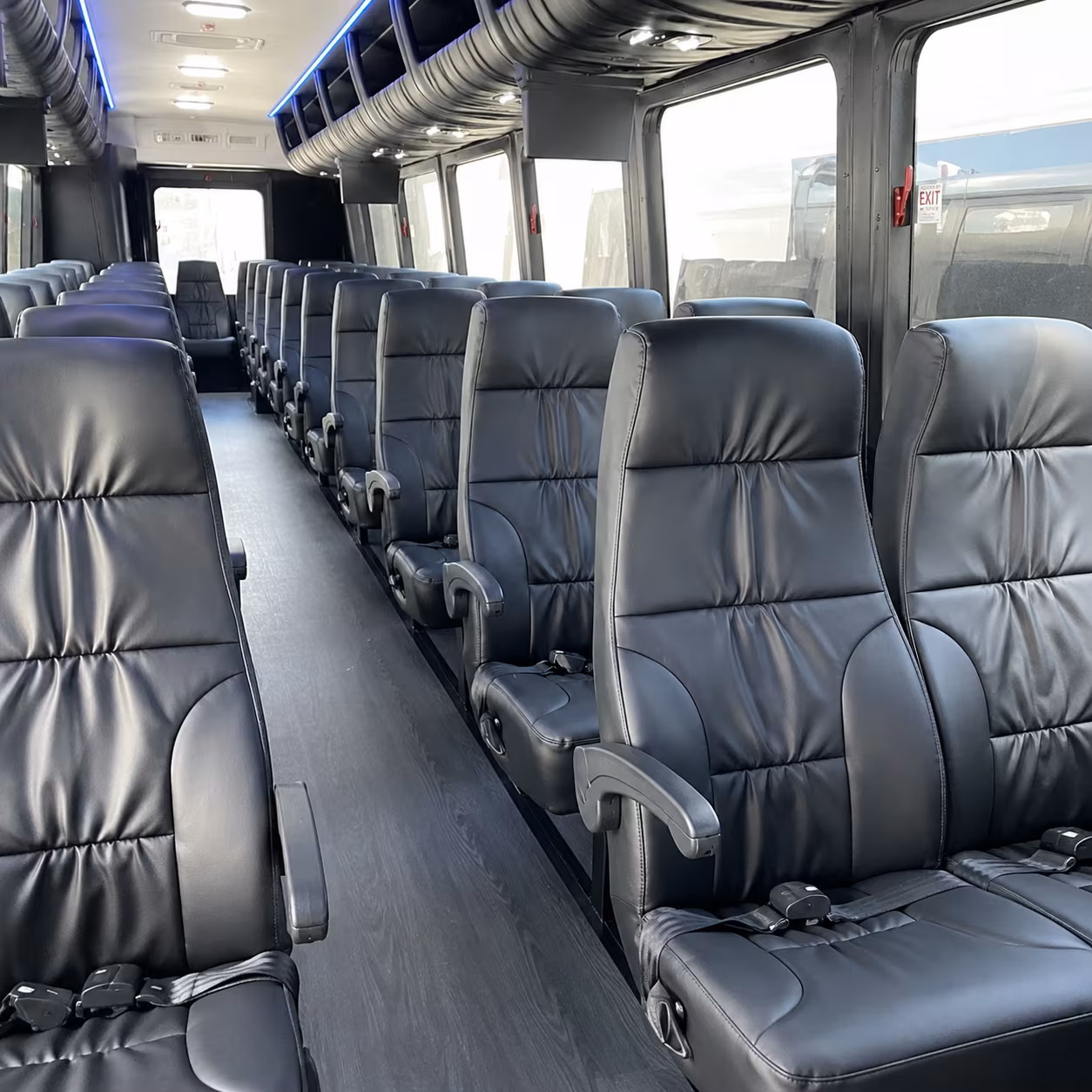 Dallas School Event Transportation party bus exterior