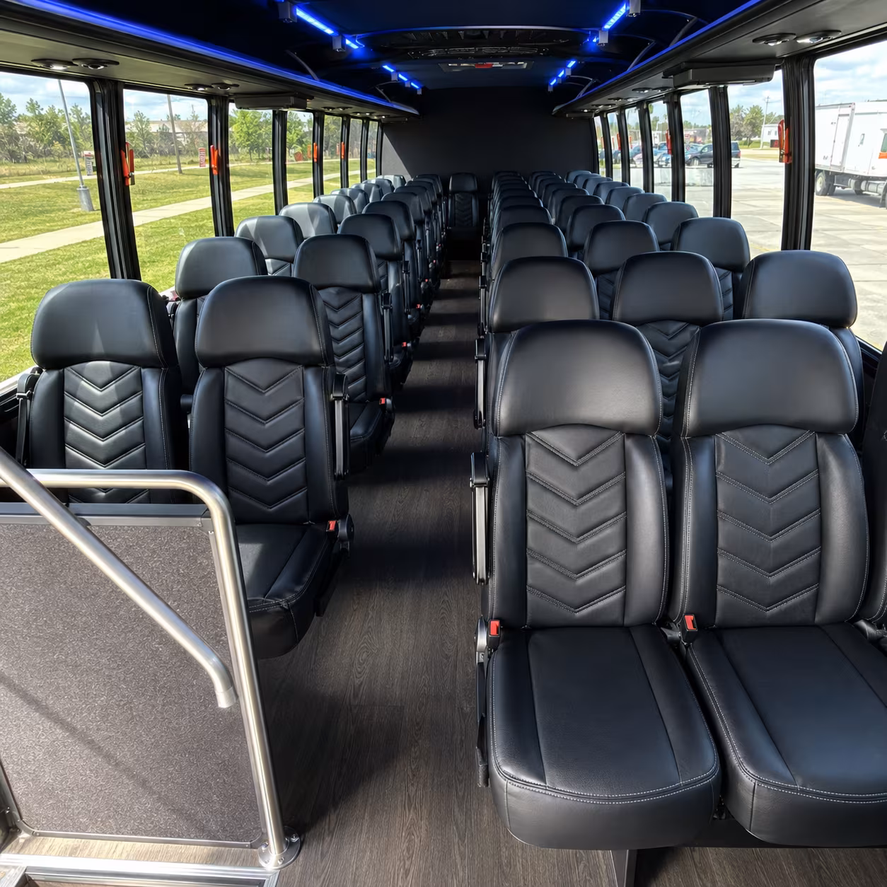 Dallas School Event Transportation party bus exterior