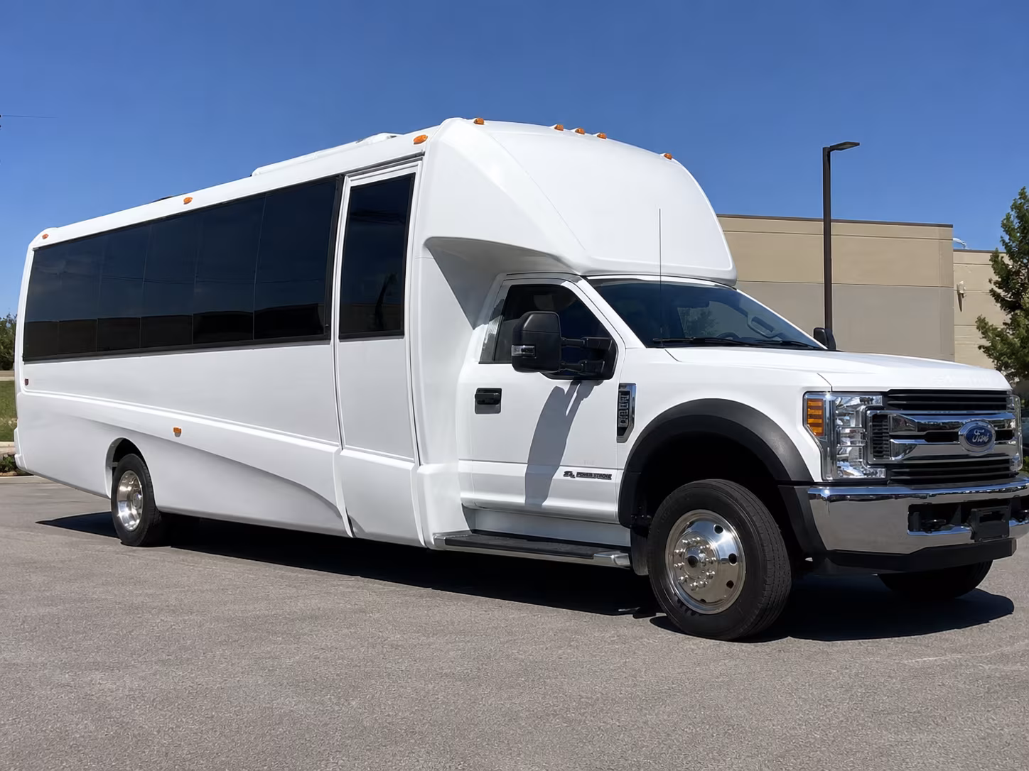 Dallas School Event Transportation party bus exterior
