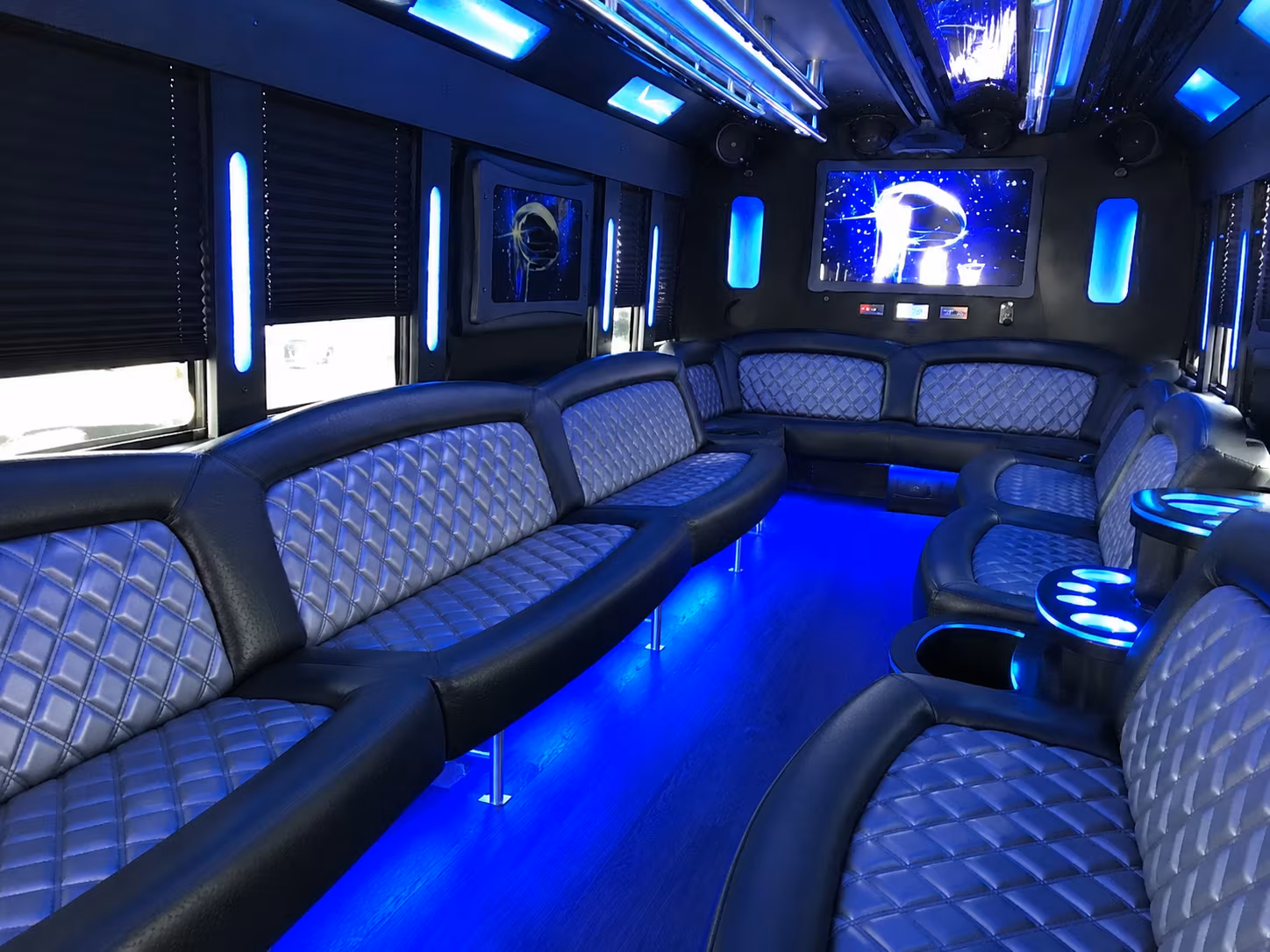Dallas Sporting Event Transportation party bus exterior