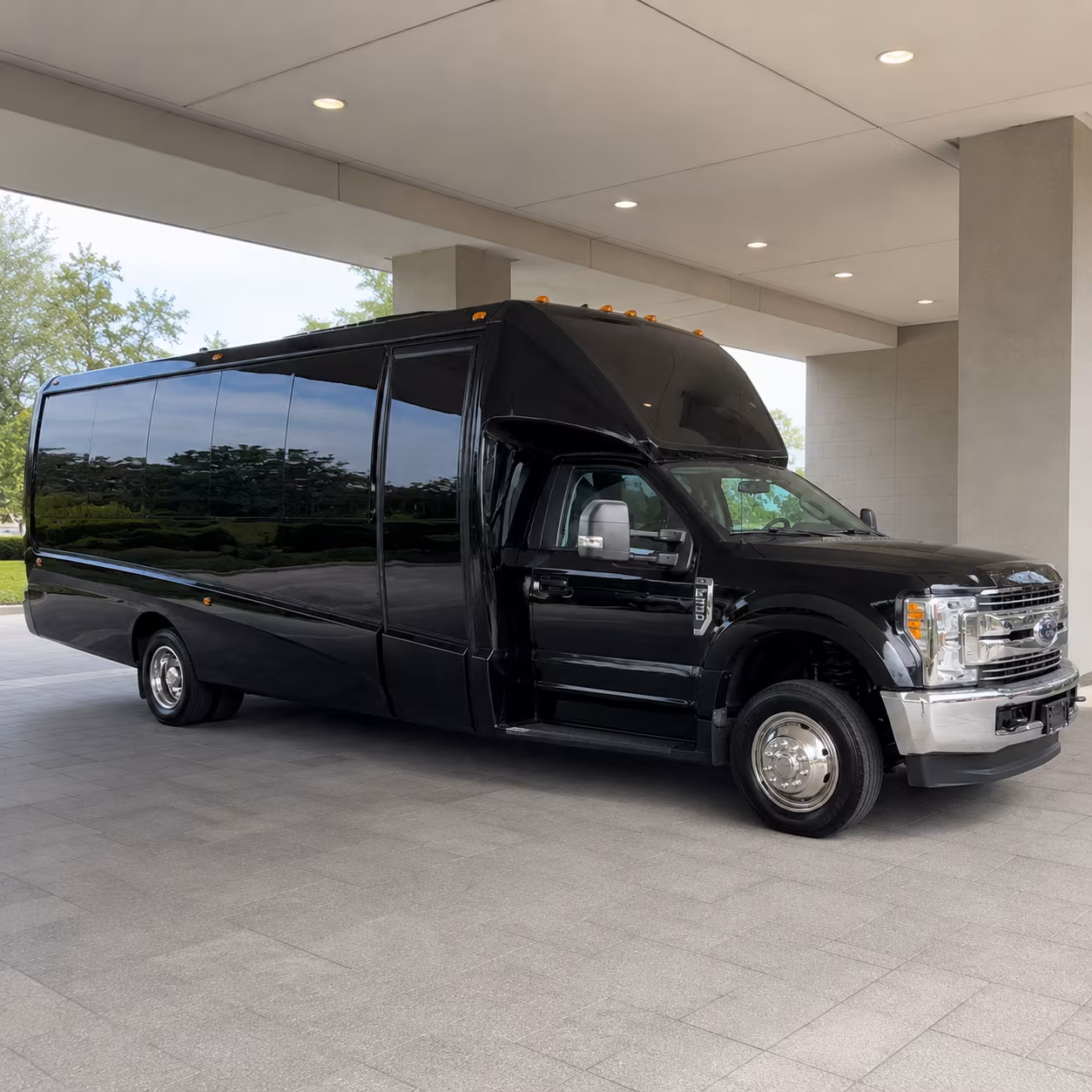 Dallas Sporting Event Transportation party bus interior