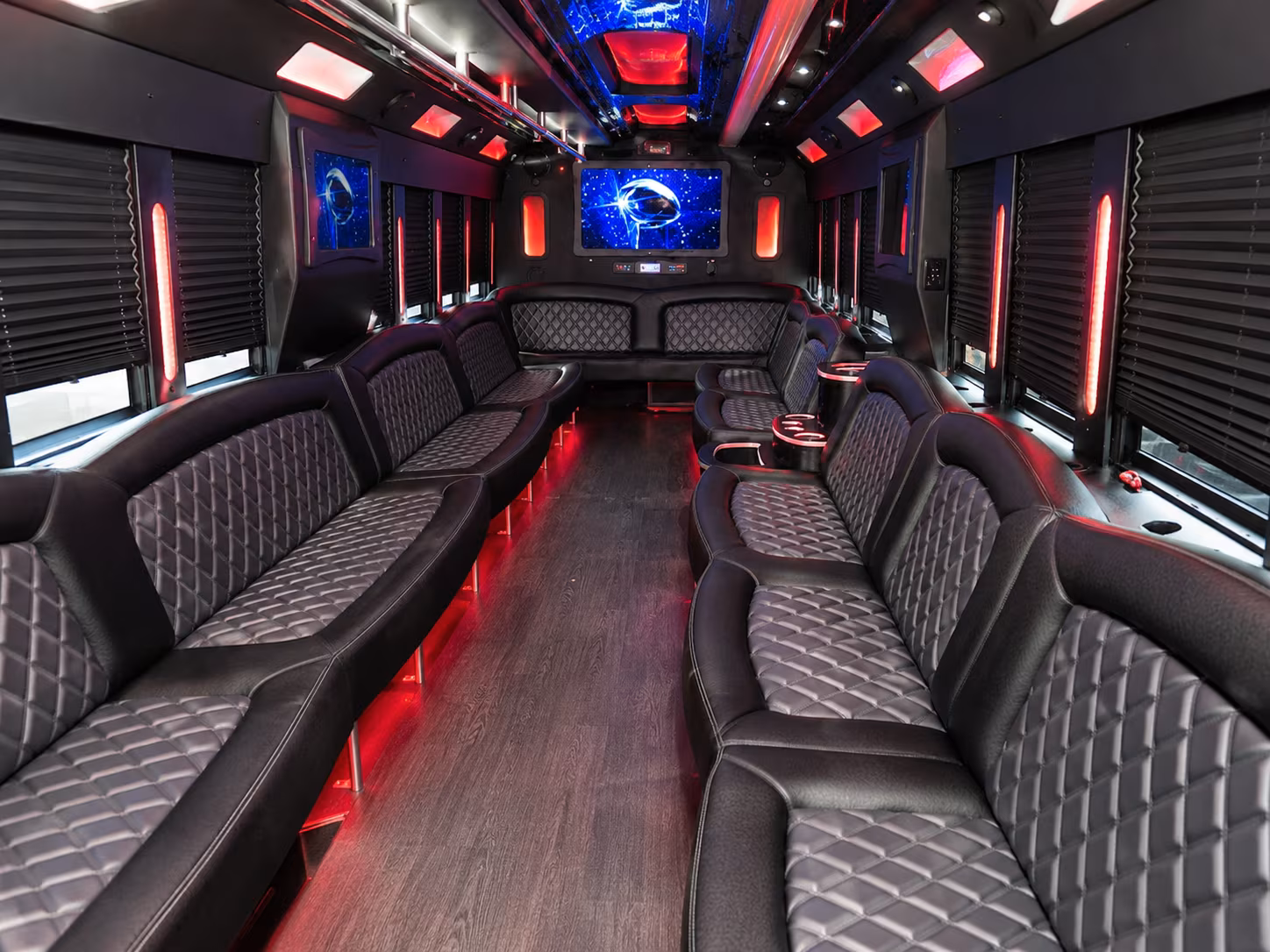 Dallas Wedding Transportation party bus exterior